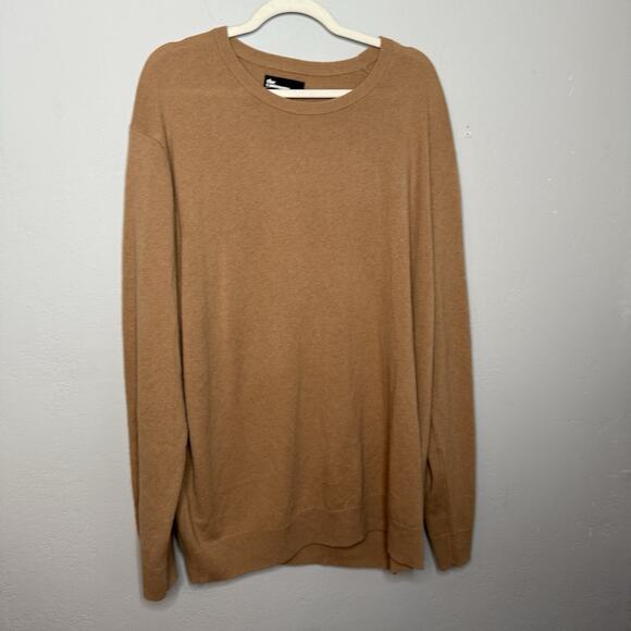 The Common's Men's 100% Cashmere Sweater Brown Camel Crewneck Size XXL - Picture 4 of 7